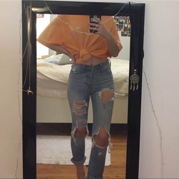 high rise vintage straight jeans - Picture 5 of 5